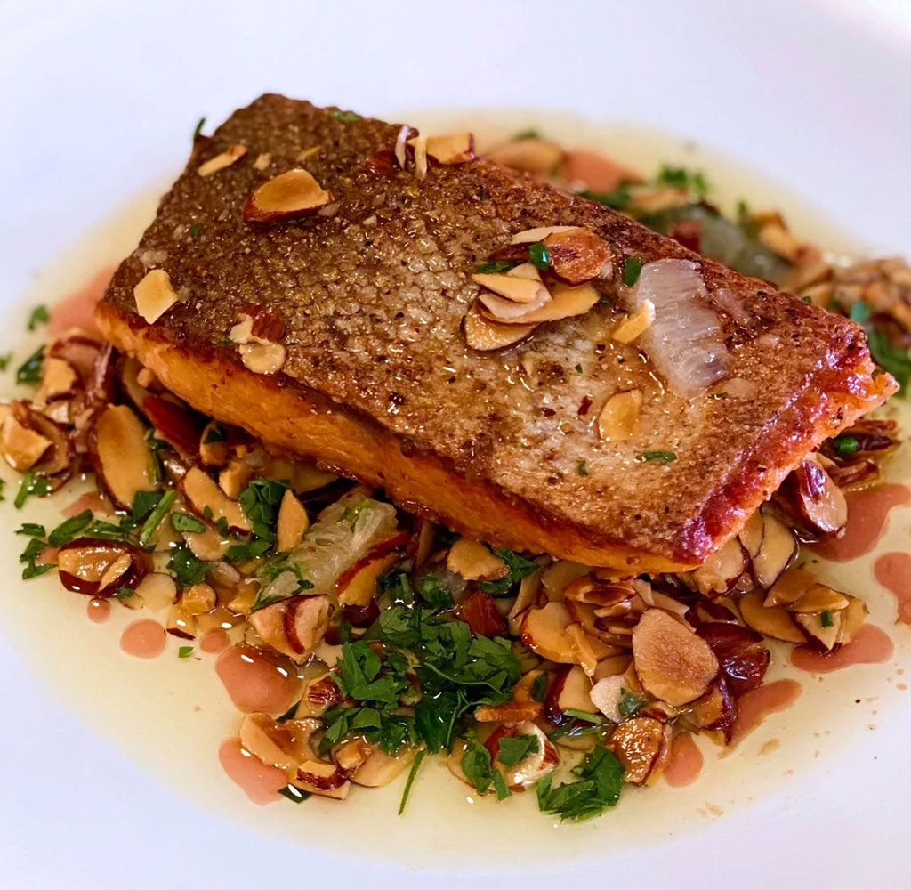 Norwegian Steelhead Almondine