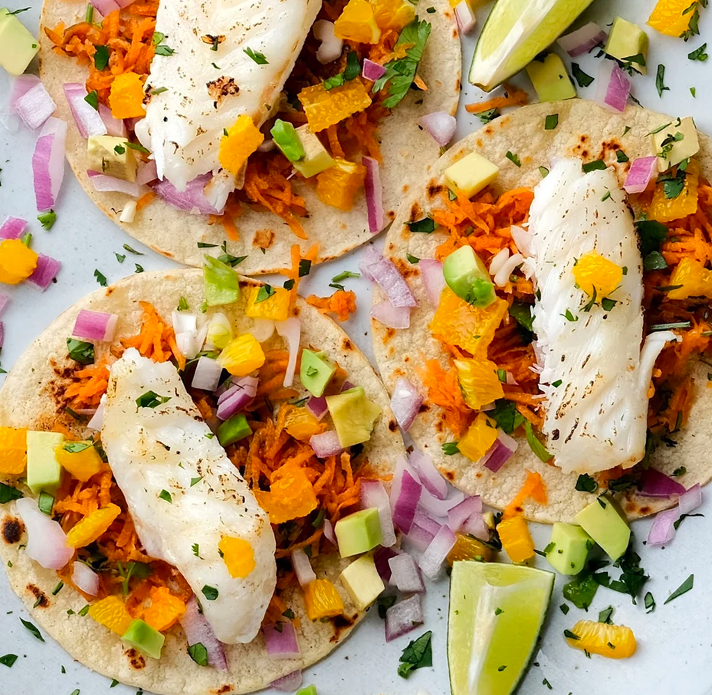 Sweet Orange Roughy Tacos