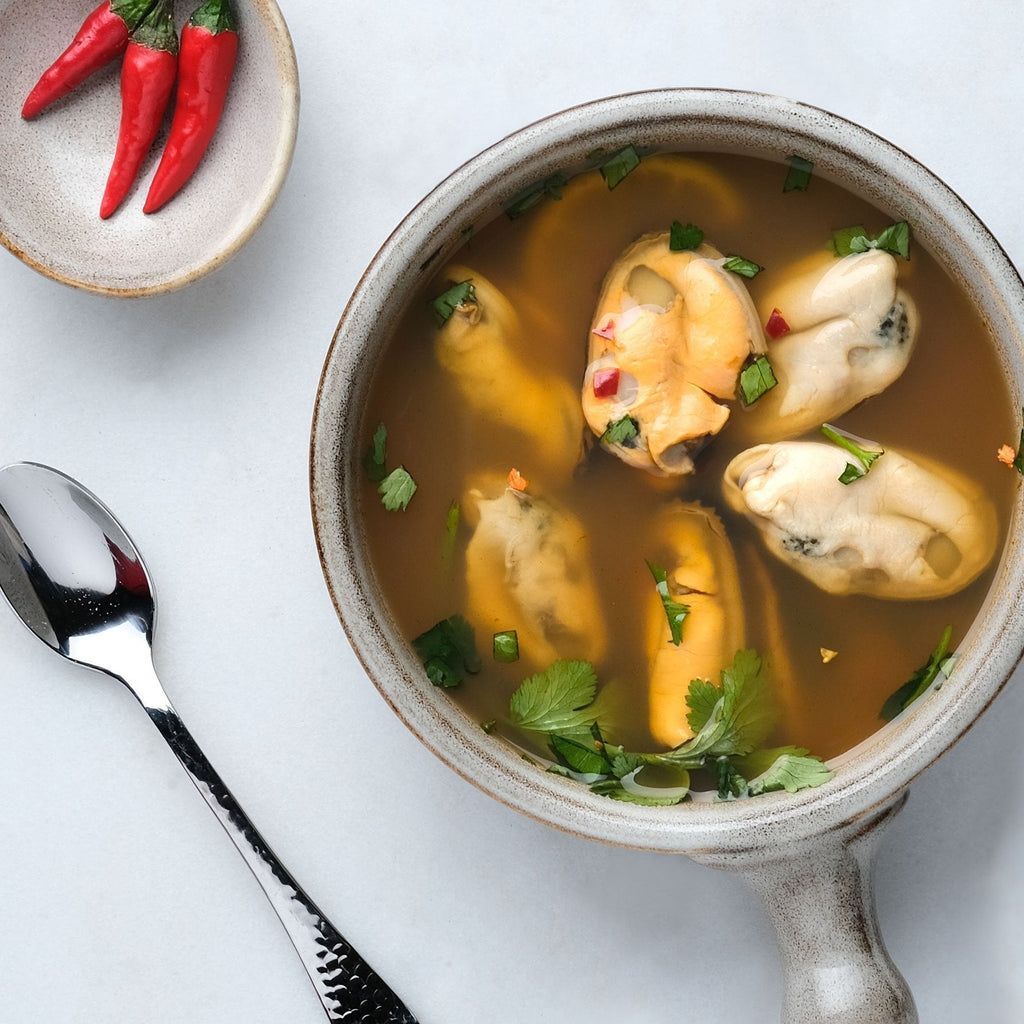 Mussels In Spicy Ginger Broth