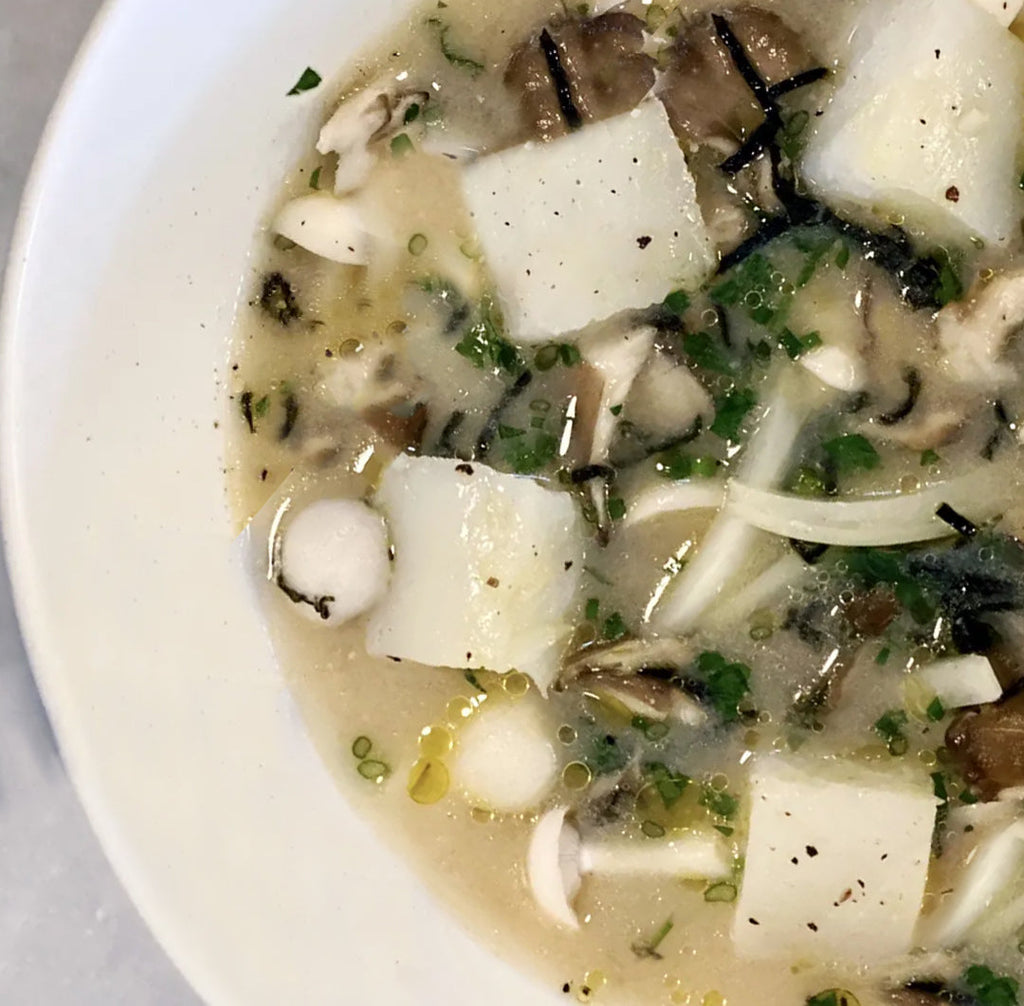 Norwegian Cod in Miso Broth