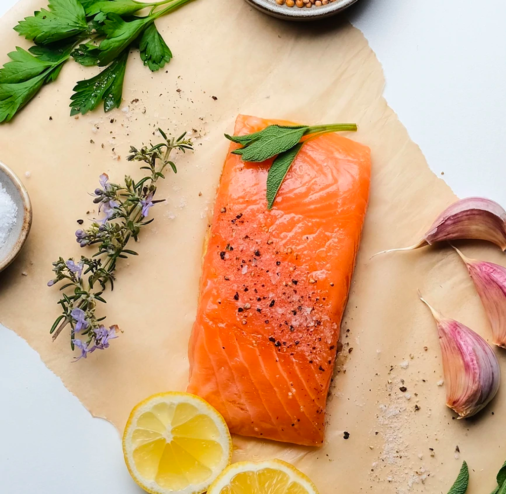 Seared Salmon With Herbs And Spices