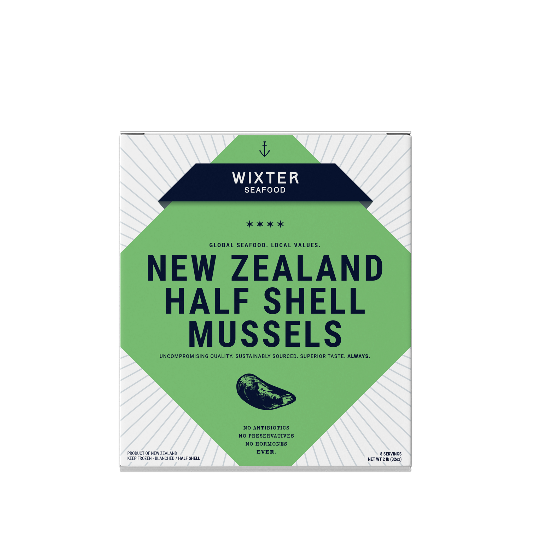 New Zealand Half Shell Mussels